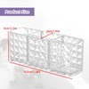 Gentpovth Pack of 2 cosmetic organisers, transparent, Transparent
