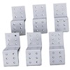 Z Bracket, 12 Hole +4, 1.4 inch Each face, Set