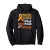 Multiple Sclerosis Faith God Jesus Multiple Sclerosis Pullover Hoodie