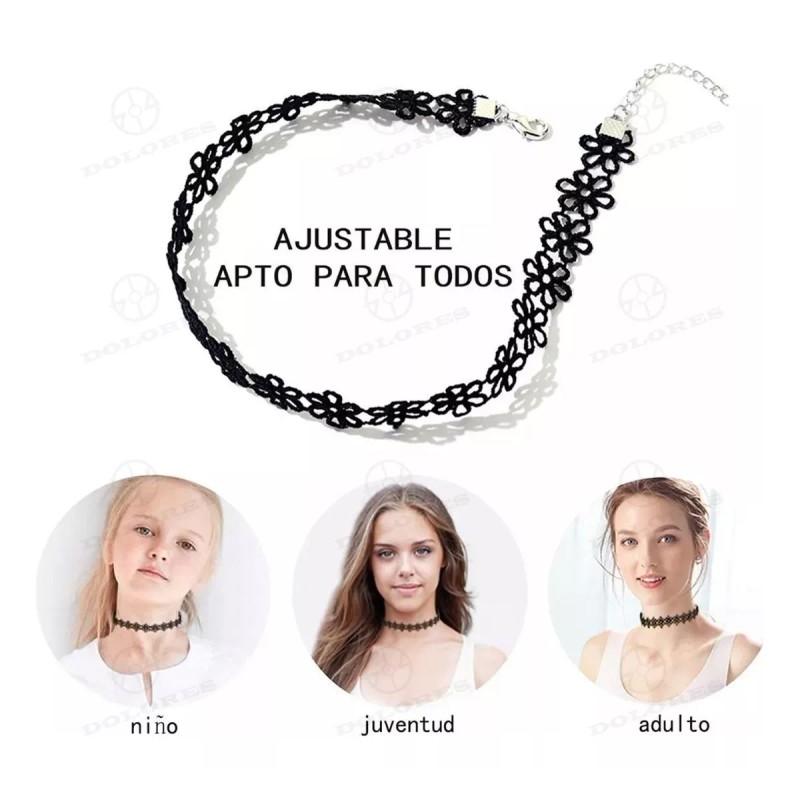 Dolores 15pcs Collar Choker Gargantilla Moda Joyería Mujer Cadenas