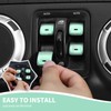 RAZPOY JK Window Switch Cover, 4PCS Center Console Window Switch