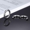 TEOZBLU 3 Pairs of Stainless Steel Clip On Ear Studs
