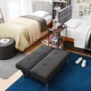 2East™ College Mini-Futon - Boucle Dark Gray