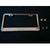 Glowshop Glow Lexus Logo Holographic Chrome Stainless Steel license Frame