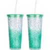DAKOUFISH 11" Long Clear Reusable Tritan Plastic Replacement Drinking Straws