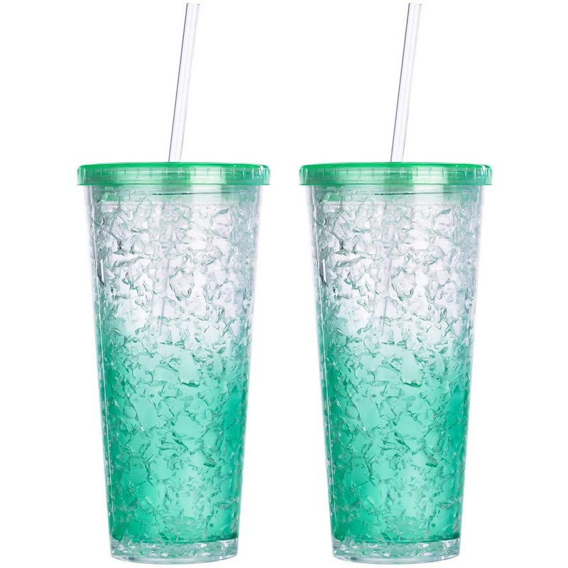 DAKOUFISH 11" Long Clear Reusable Tritan Plastic Replacement Drinking Straws