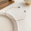 Zixui Thin Gold Wave Headband, Simple Design
