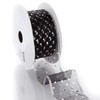 Ribbon Traditions Metallic Banded Edge Sheer Glitter Dots Wired Ribbon