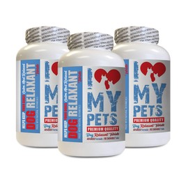 Dog Calming Tablets - Dog Relaxant - Anxiety Relief - Keep Calm Treats - Dog Nerve Supplements - 270 Tablets (3 Bottles)