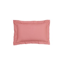 Sleepdown Pillow cases 100% Pure Cotton Pack of Two Oxford Luxury Soft Cosy Pillow Cover Set - Dark Rose - 48 x 74 + 5cm