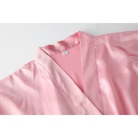 OWITER Bride Bridesmaid Robe for Wedding Party Satin Kimono Robes Short (UK, Alpha, One Size, Regular, Regular, Rose Pink Sister of the Groom)