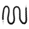 1.5M Twisted Black Queue Barrier Rope Divider Crowd Control Stanchion