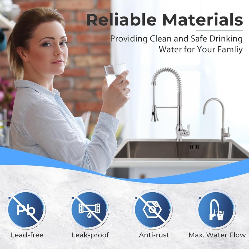 iSpring GA1-BN Drinking Water RO Faucet for Kitchen Sink, Heavy-Duty