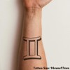 Large 'Gemini Symbol' Temporary Tattoos (TO00027273)