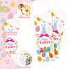 Ireer 100 Pcs Easter Silverware Bags Disposable Paper Cutlery Utensil