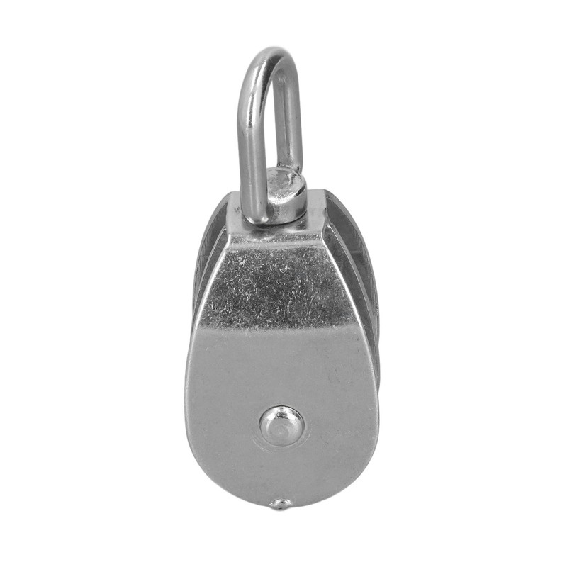 50mm/2.0in Marine Pulley Double Roller 400kg Loading 304 Stainless Steel