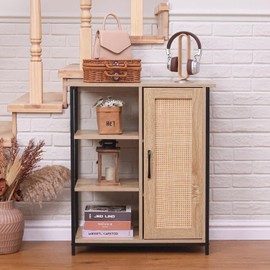 Albad 27 in Buffet Sideboard Cabinet with Storage Farmhouse Wood Coffee Bar Cabinet