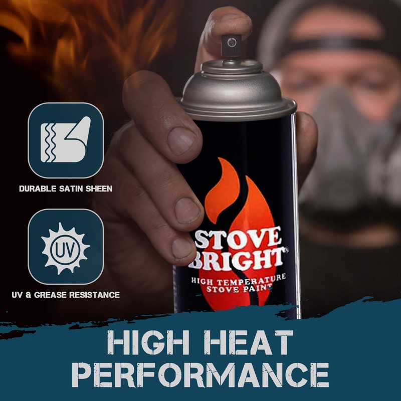 Stove Bright High Temp Paint Metallic Blue - 8105 |