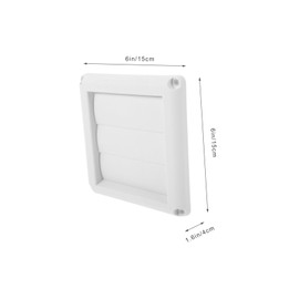 STOBAZA Louvered Dryer Vent Cover for Outdoor Use Exterior Wall Vent Hood for Houses Blocks Debris Maintains Dryer Performance and Lifespan