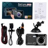 TEHAUX Touch Screen Dual Dash Cam Front and Rear Car