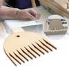 HEEPDD Weaving Comb, 11 Teeth Wooden Tapestry Weaving Loom Comb