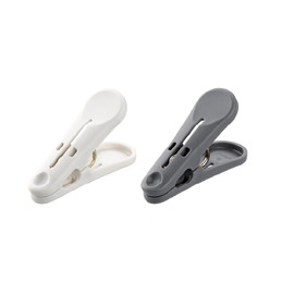 Daiya 058114 Clothespins Set of 16 FlaDRY Gently Pinch WT/GY, No Traces, Easy to Pinch, Strong Springs, Easy to Entry, 3. Flandry White & Gray(Approx.) Width 6.7 x Height 2.8 inches (17 cm) x Height