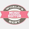 CafePress Music Editor Gift Large Die Cut Sticker, 8.75" x