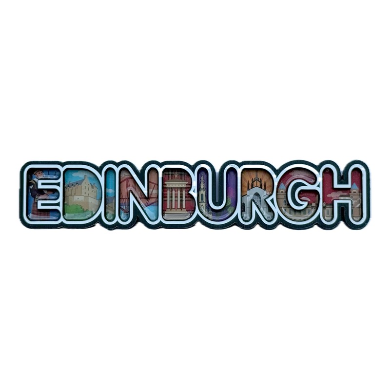 LILAJ Scottish Fridge Magnets 6-Pack - Edinburgh Castle, Telephone Box,
