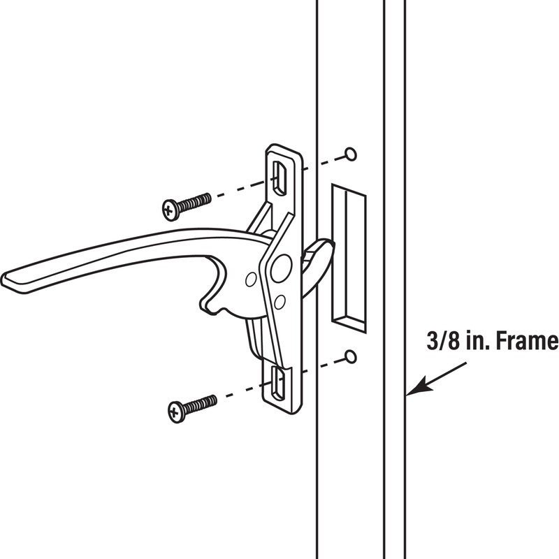 Prime-Line H 3541 Aluminum Diecast, Left Hand, Casement Window Locking