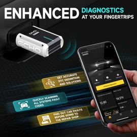 DND Bluetooth OBD2 Scanner - All System Diagnostic Tool for iOS & Android, Code Reader for Cars, Free Updated Vehicle Scan Tool, Bidirectional Diagnsotic Scanner with Oil Reset, Battery Registration