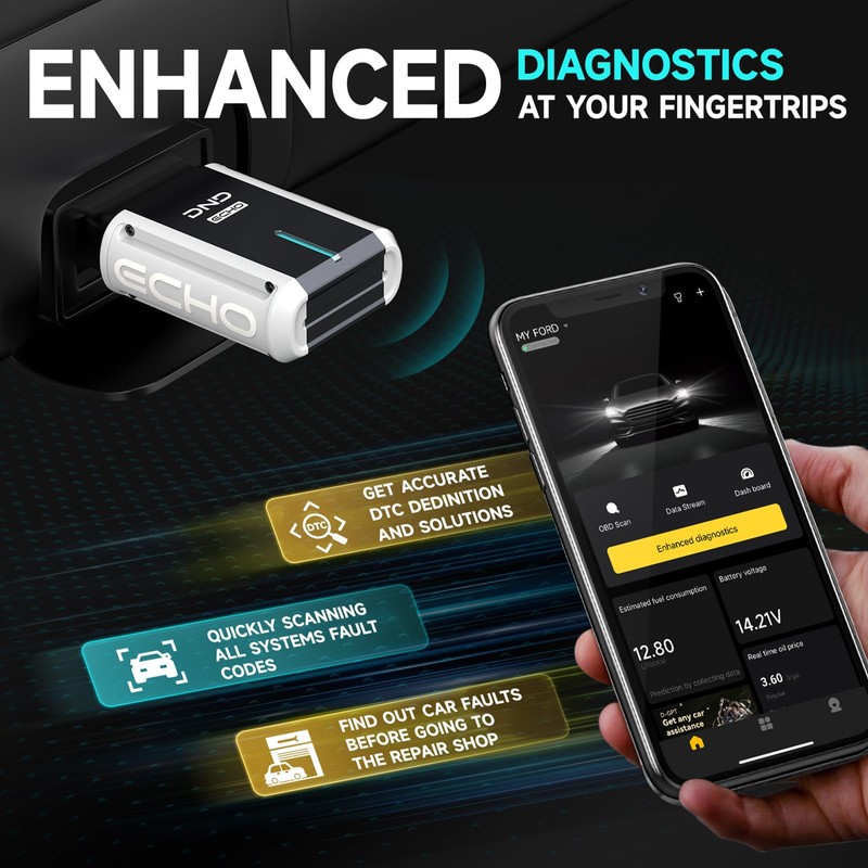 DND Bluetooth OBD2 Scanner - All System Diagnostic Tool for
