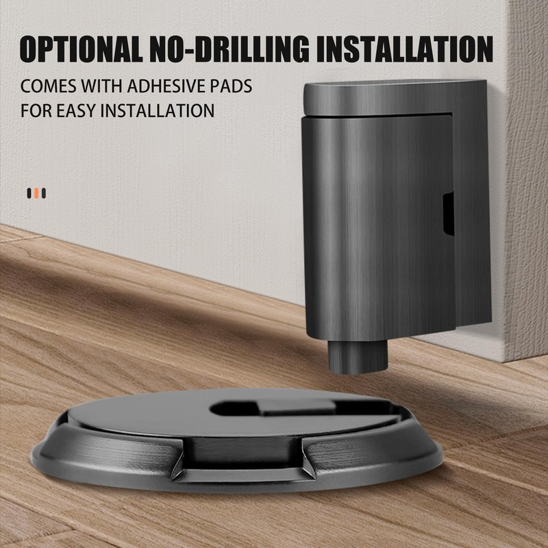 VACNEA Windproof Door Stopper, Mechanical Heavy Duty Adjustable Height Door