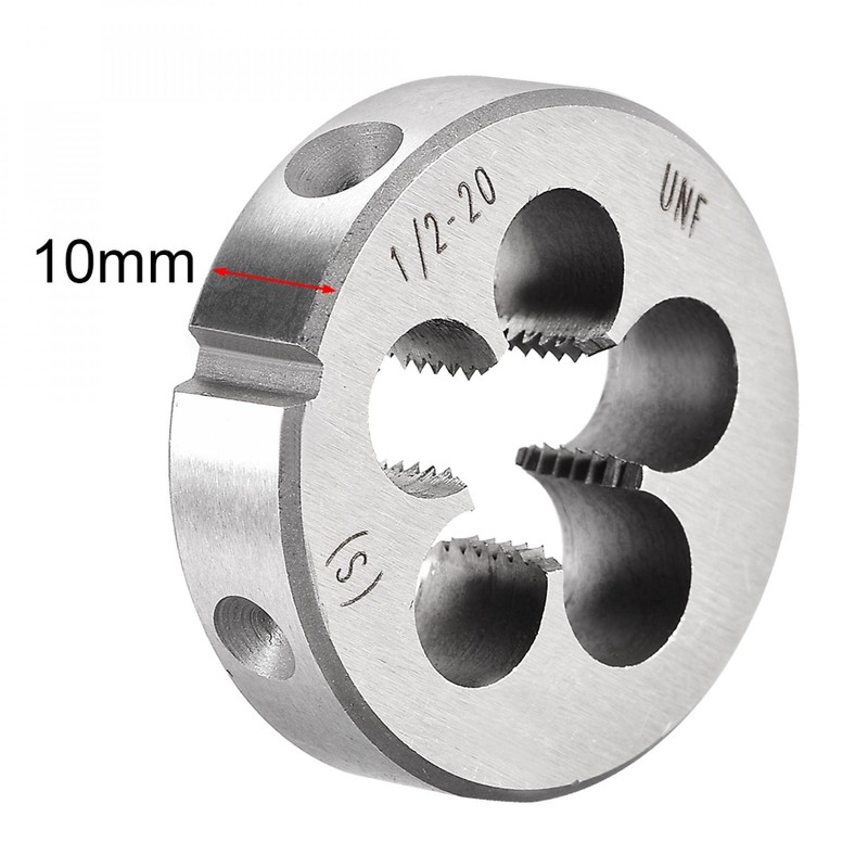 sourcing map 1/2-20 UNF Round Die, Machine Thread Right Hand