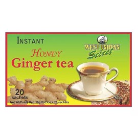 West Indian 2 Boxes Ginger Honey Crystals Instant Tea by West Indian Tea 20 sachets Each Box