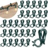 120 Pcs Christmas Light Clips Outdoor Hang Plastic Hook, Green