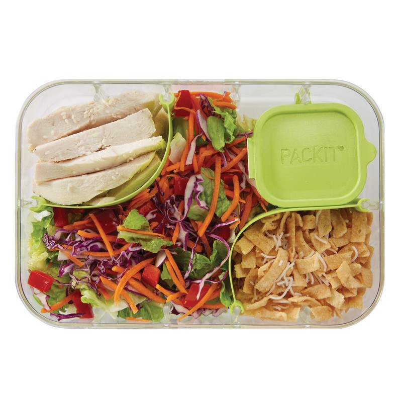 PackIt Flex Bento Food Storage Container, Lime Punch