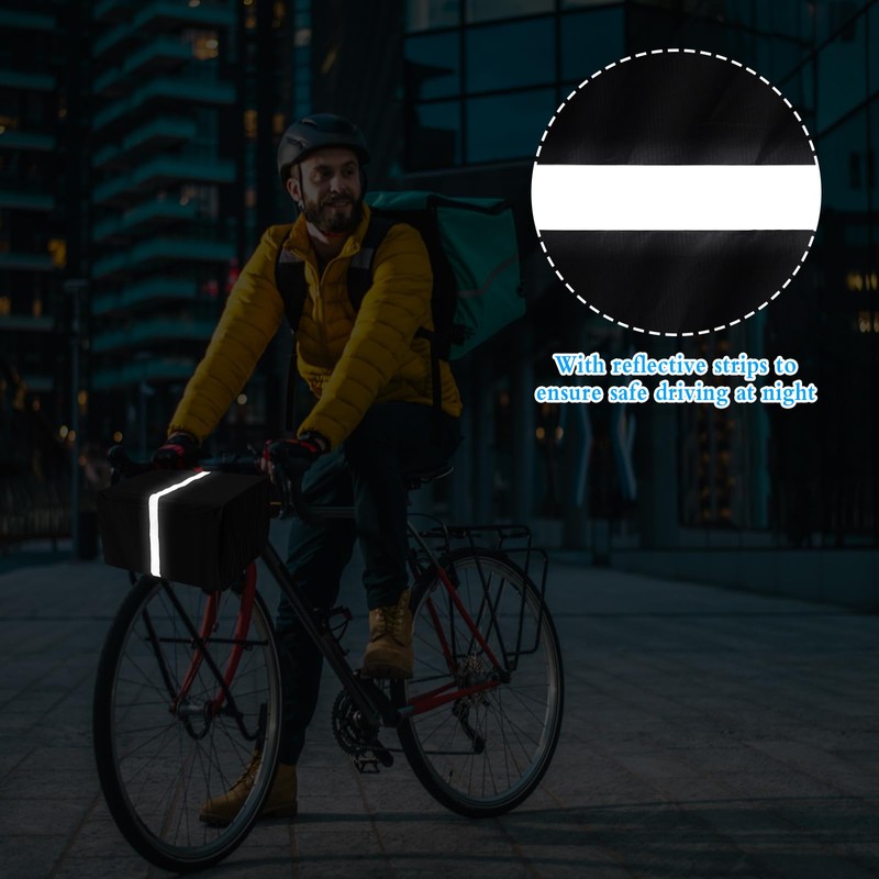 4 Waterproof Bicycle Basket Cover Luggage Net Bicycle Basket, Rain
