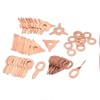 48pcs Bolt Welding Kit Accessories Straight Twisted Dent Rings Hook