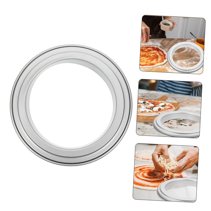 ULTECHNOVO Pizza Saucing Ring Aluminum Alloy Baking Tool for Pizzas