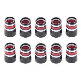 MUXSAM 10 Pcs Golf Socket Ferrule Cell Shaft Sleeve Iron Resshaft (Color: Red/White/Black)