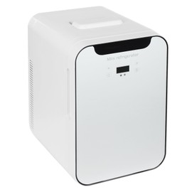 Giciashop 20L Mini Fridge, Portable Mini Fridge w/LED Temperature Control, 110V AC and 12V DC, Cooler & Warmer Multifunctional Fridge for Apartment, Office, Car