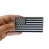 Ivamis US Flag Patch Black and Gray 4 Inch- 4x2.2