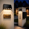 Solar Wall Lights Outdoor, 3000/4000/6500K 3 Modes Fence Lights Solar