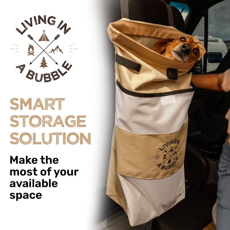 Living in a Bubble Wet Dry Laundry Bag – Portable