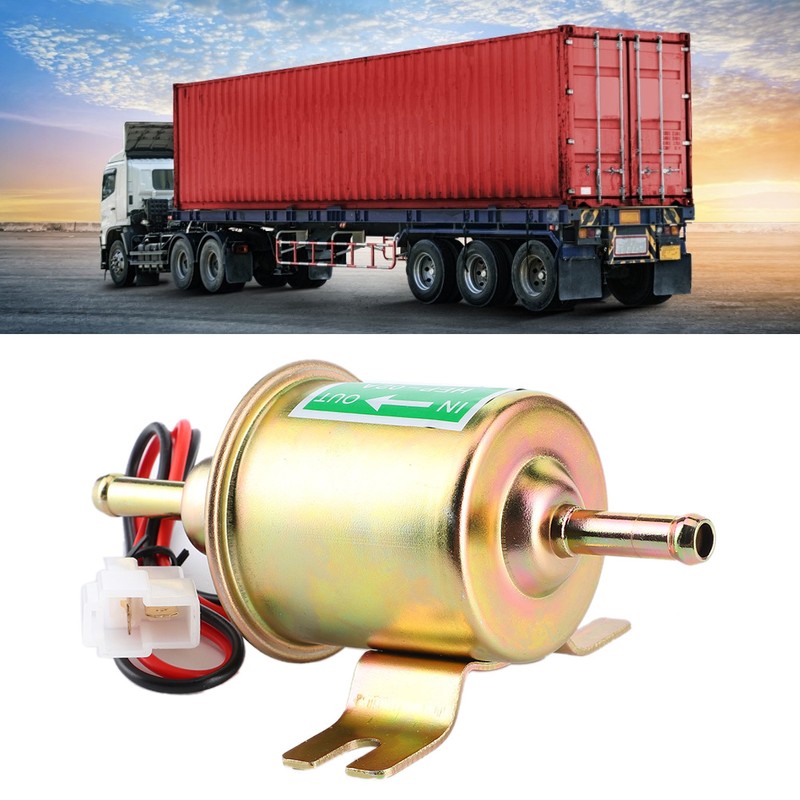 12V 3‑6 PSI Inline Gas Diesel Electric Fuel Pump Low