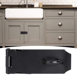 Acero inoxidable Anti-Thief Premium Cerradura de puerta Cerradura con cerrojo Candado Cierre de puerta Pestillo de seguridad para el hogar Ventana Accesorios de hardware Acabado negro Cierre de cerrad