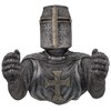 Crusader Toilet Roll Holder Bronze Silver with Plastic Holder Hand