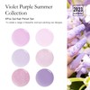 RARJSM Nude Gel Nail Polish Purple Glitter 6pcs Set 7.5ml