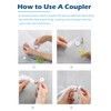 Small Icing Coupler for Piping Bags,20 Pcs Piping Nozzle Coupler