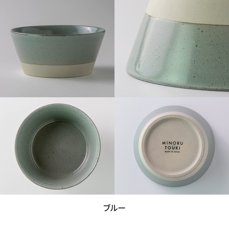 Mino Pottery PLANTAREE-SPLIT - 130 Pack Bowls, Blue, Set of